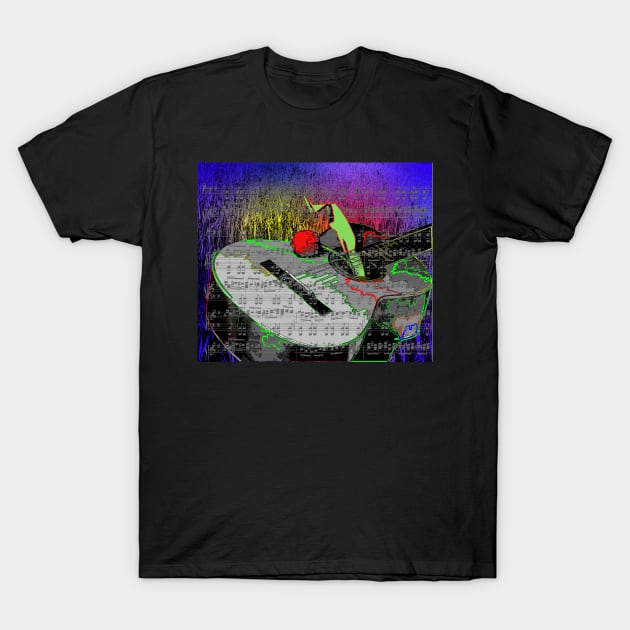 Guitar Music T-Shirt by robelf